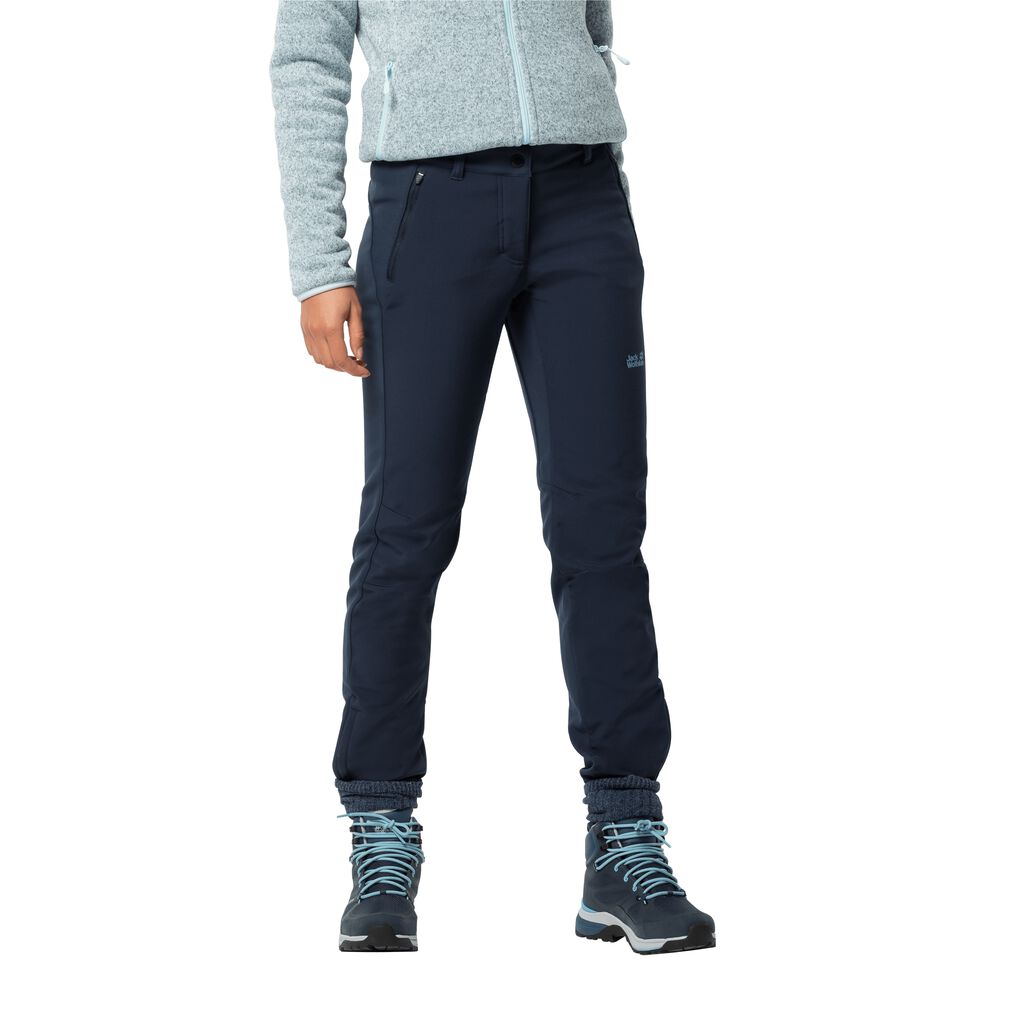 Jack Wolfskin ZENON Pantalons Femme Bleu - RHJLMDX-27